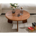 16 Inches Cute Wooden 1Pc Classic Round Coffee Table, Suitable for Living Room, Home Decoration, Balcony