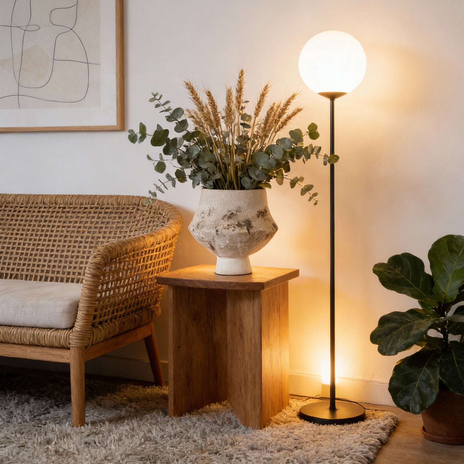 Vintage Style Ceramic Vase - Handcrafted Vintage Style Dried Flower Zen Decor, Art Craft, Home Decoration, Three-Dimensional Artwork