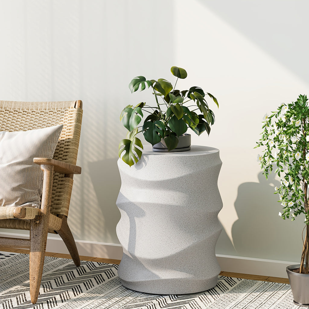 Outdoor Side Tables for Patio, Courtyard Coffee Table, 18\