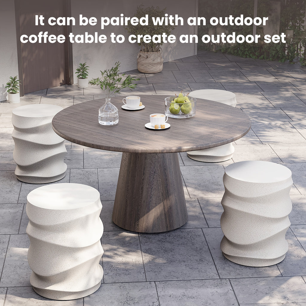 Outdoor Side Tables for Patio, Courtyard Coffee Table, 18\