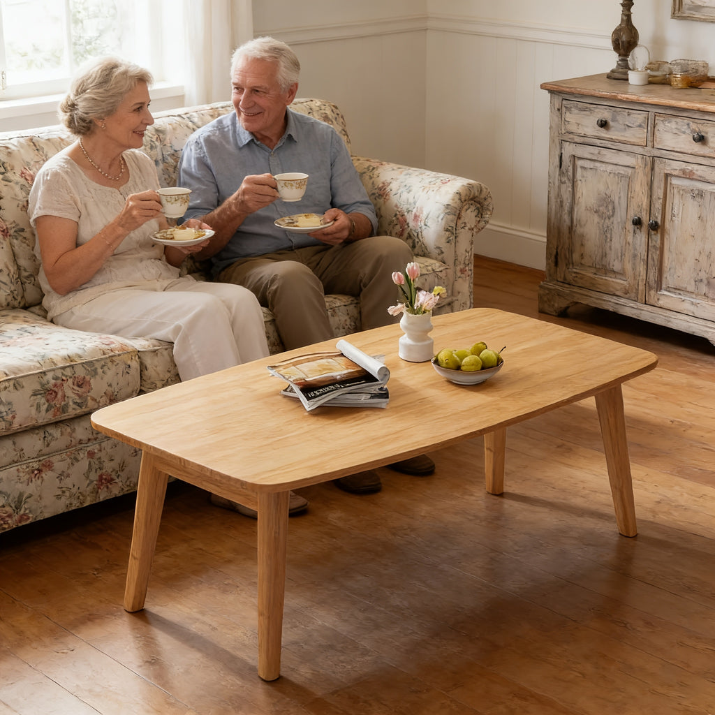 Foldable Japanese-Style Table Suitable for Indoor\u002FOutdoor Use - Modern Portable Coffee & Tea Table with Walnut Top, Space-Saving Design, No Assembly Required, Foldable Desk for,, Office (31.5×17.7×13.8 Inches)