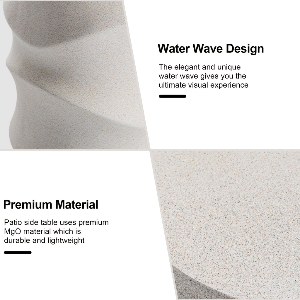 Outdoor Side Tables for Patio, Courtyard Coffee Table, 18\