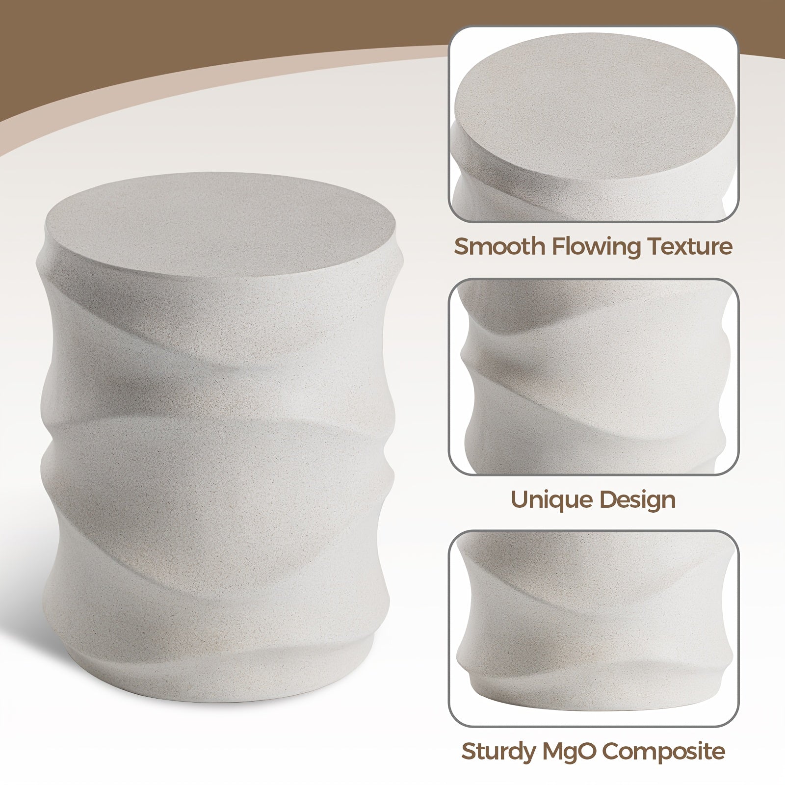 Outdoor Side Tables for Patio, Courtyard Coffee Table, 18\