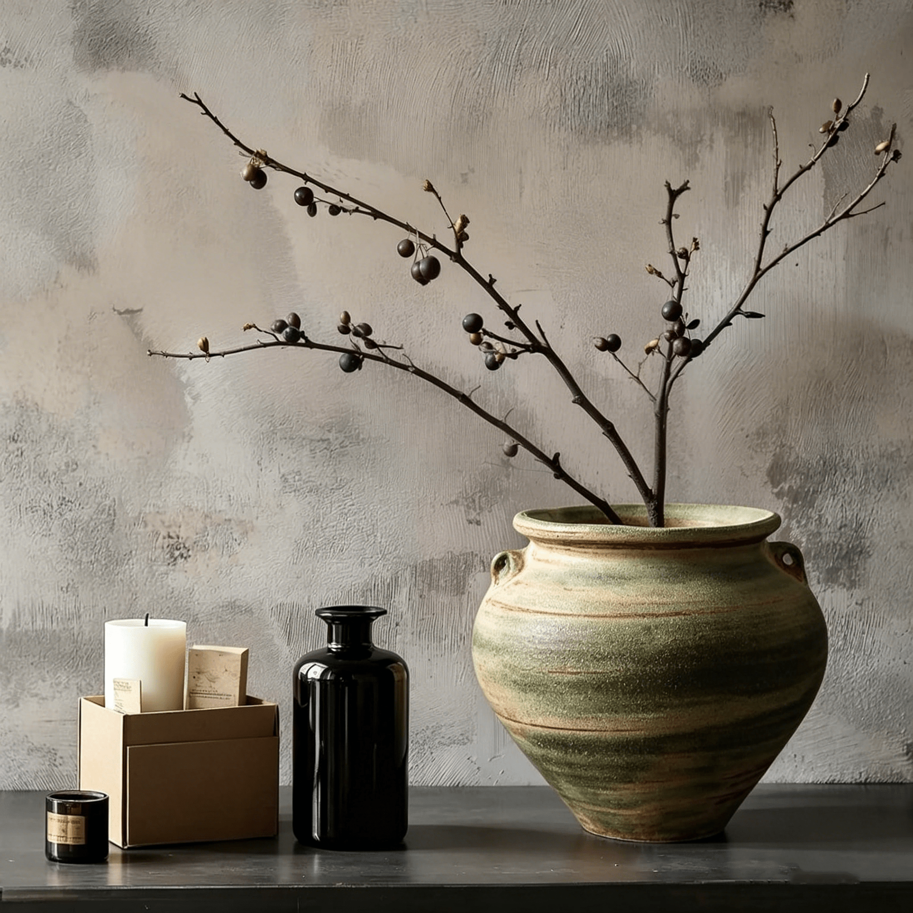 Hand-Glazed Terracotta Ceramic Flower Pot Suitable for Indoor & Outdoor Use - Vintage Wabi-Sabi Rustic Planter with Drainage Hole, Distressed Round Vase for Home, Kitchen, Office Decor, Lightweight Suitable for Gardening Gifts for Plant Care