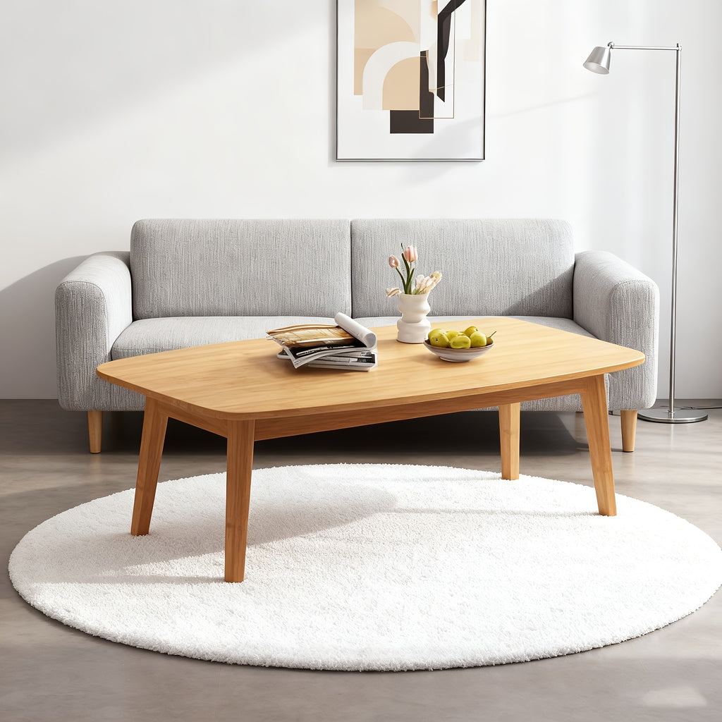 Premium Bamboo Collapsible Coffee Table, Japanese-Inspired Low Folding Table, Floor Table in Japanese Style, No Assembly Needed, Tatami Folding Table, Convenient And Easy to Store, Ideal for Bedrooms, Living Rooms, And Outdoor Use (31.5*15.7*14.2In)