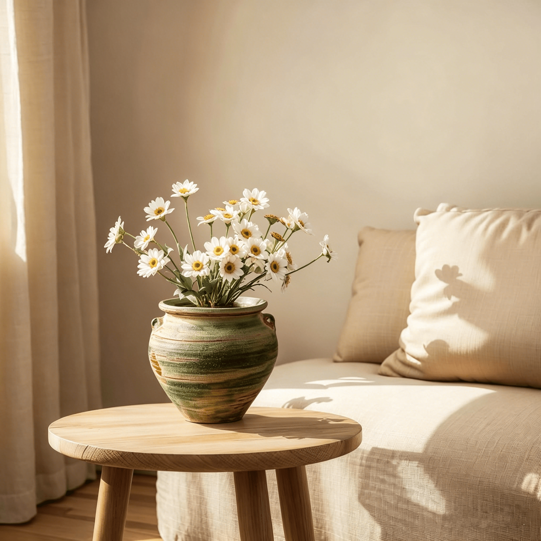 Hand-Glazed Terracotta Ceramic Flower Pot Suitable for Indoor & Outdoor Use - Vintage Wabi-Sabi Rustic Planter with Drainage Hole, Distressed Round Vase for Home, Kitchen, Office Decor, Lightweight Suitable for Gardening Gifts for Plant Care